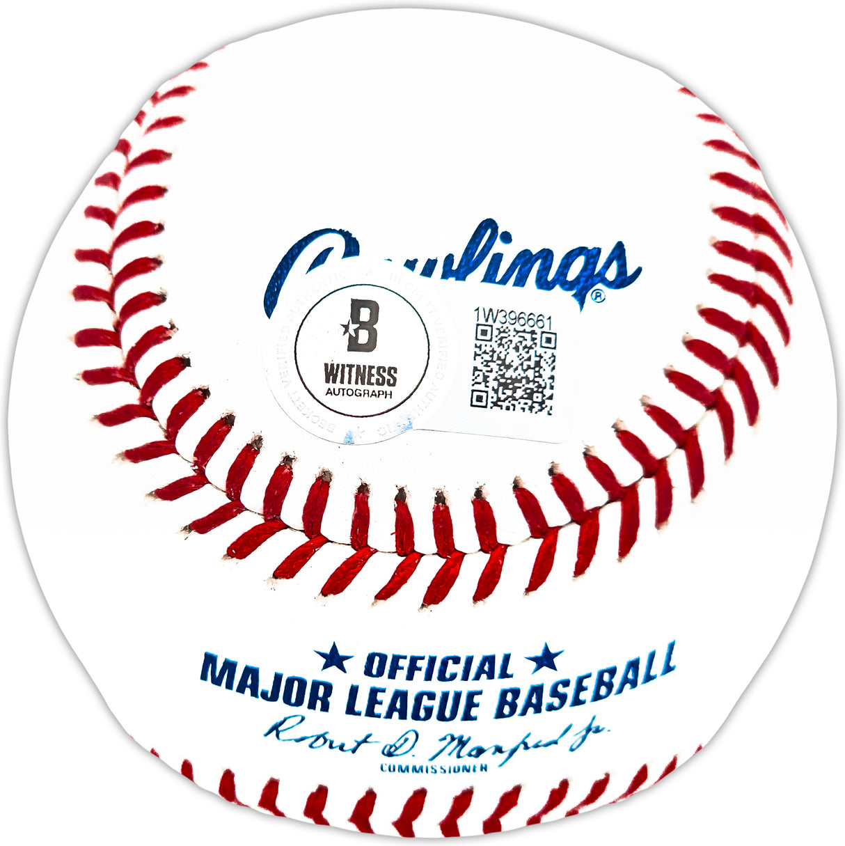Don Mattingly Autographed Official MLB Baseball New York Yankees "Hit Man" Beckett BAS Witness Stock #224691