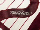 Philadelphia Phillies Mike Schmidt Autographed White Pinstripes Nike Cooperstown Collection Jersey Size Large JSA Stock #224682