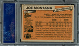 Joe Montana Autographed 1981 Topps Rookie Card #216 San Francisco 49ers "79 NFL Draft, Rd. 3, & Pick 82" PSA/DNA #83446108