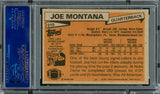 Joe Montana Autographed 1981 Topps Rookie Card #216 San Francisco 49ers "1979 NFL Draft, Rd. 3, & Pick 82" PSA/DNA #83446103