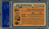 Joe Montana Autographed 1981 Topps Rookie Card #216 San Francisco 49ers "1979 NFL Draft, Rd. 3, & Pick 82" PSA/DNA #83446100