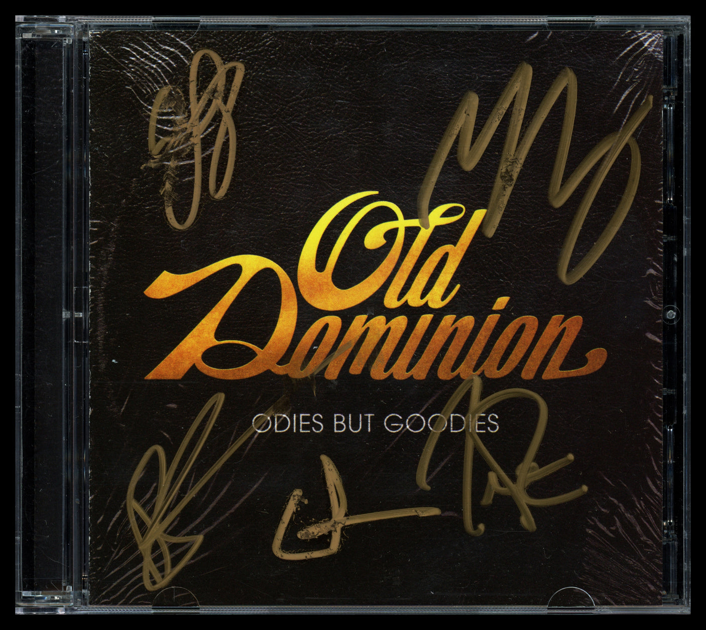 Old Dominion Autographed "Odies But Goodies" CD Cover Signed By All 5 Band Members Beckett BAS #AE08279