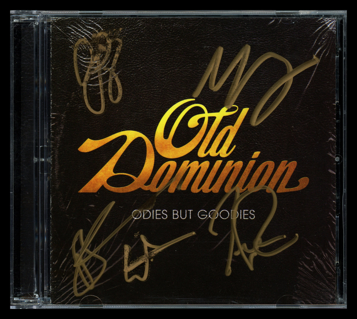 Old Dominion Autographed "Odies But Goodies" CD Cover Signed By All 5 Band Members Beckett BAS #AE08280