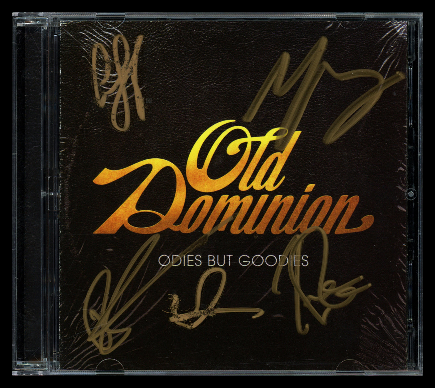 Old Dominion Autographed "Odies But Goodies" CD Cover Signed By All 5 Band Members Beckett BAS #AE08282