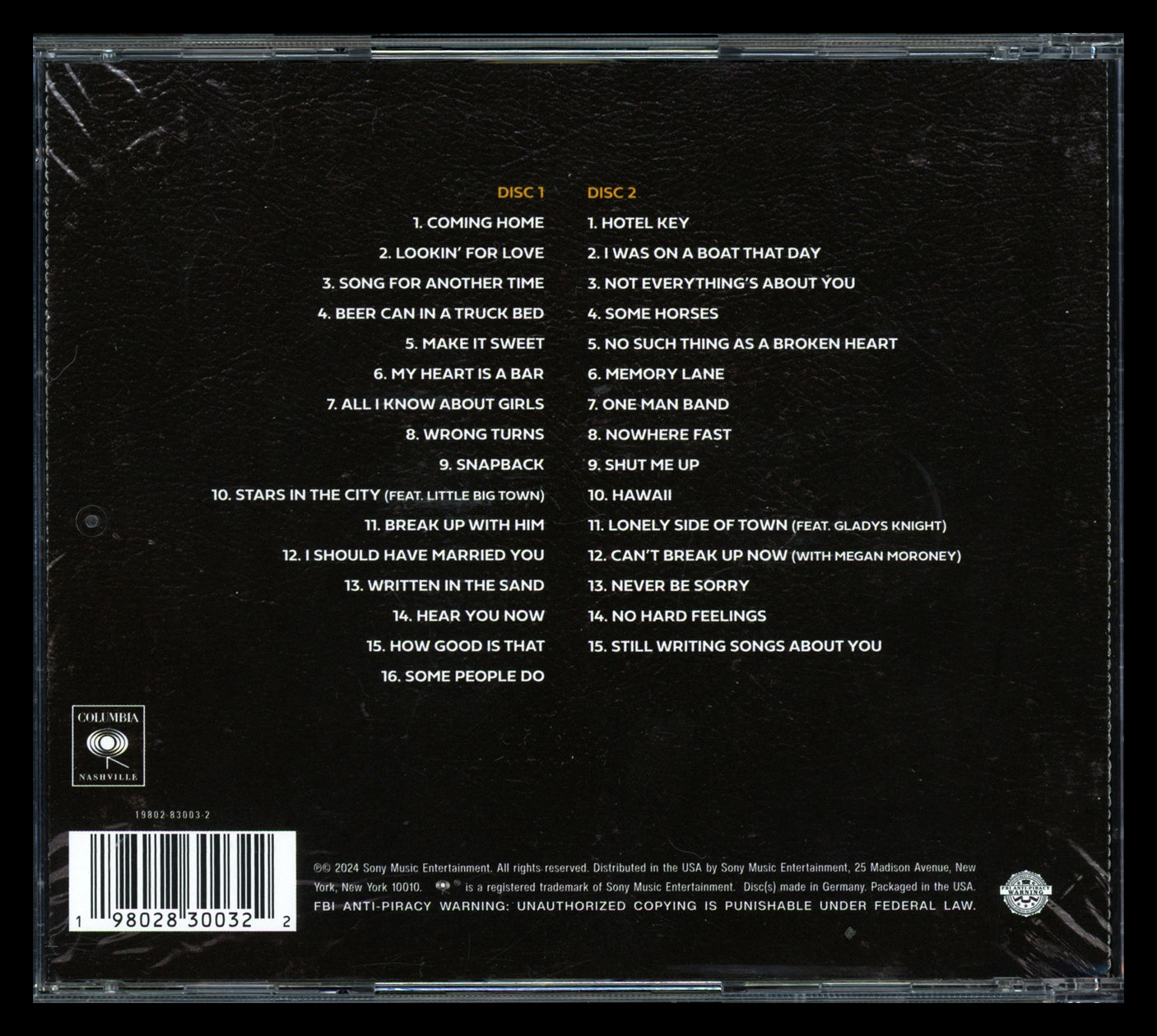 Old Dominion Autographed "Odies But Goodies" CD Cover Signed By All 5 Band Members Beckett BAS #AE08283