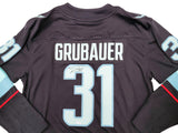 Seattle Kraken Philipp Grubauer Autographed Blue Fanatics Jersey Size XL Fanatics Holo Stock #211745