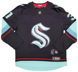 Seattle Kraken Philipp Grubauer Autographed Blue Fanatics Jersey Size XL Fanatics Holo Stock #211745