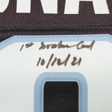 Seattle Kraken Ryan Donato Autographed Blue Fanatics Jersey Size XL "1st Kraken Goal" Fanatics Holo Stock #211730