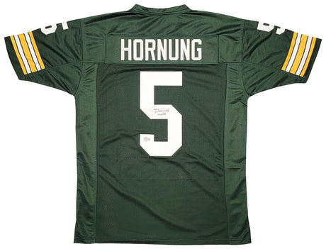 Green Bay Packers Paul Hornung Autographed Green Jersey "HOF 86" Beckett BAS QR Stock #211728