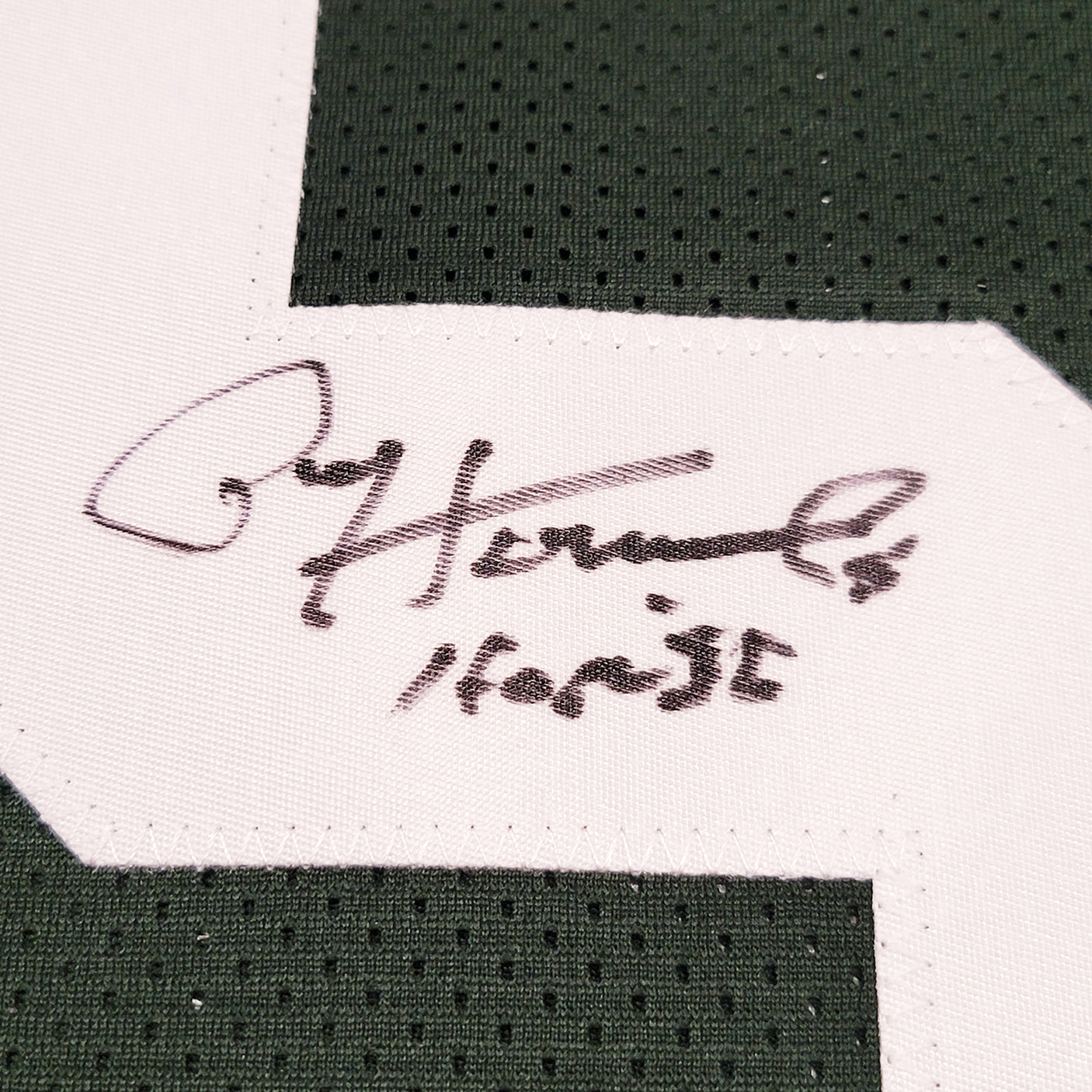 Green Bay Packers Paul Hornung Autographed Green Jersey "HOF 86" Beckett BAS QR Stock #211728