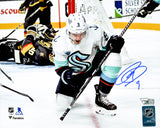 Ryan Donato Autographed 8x10 Photo Seattle Kraken First Franchise Goal Celebration Fanatics Holo Stock #211734
