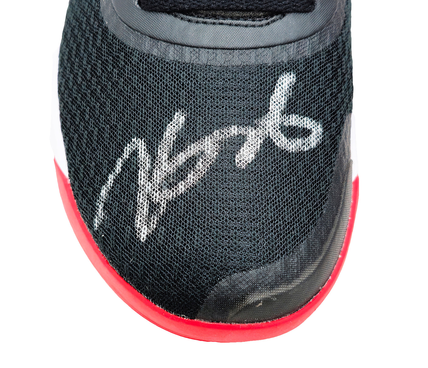 Kevin Durant Autographed Black & Red Nike KD Trey IX Shoes Size 14 With Box Beckett BAS QR Stock #212196