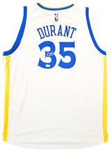 Golden State Warriors Kevin Durant Autographed White Adidas Swingman Jersey Size XL + 2 Length Beckett BAS QR Stock #212185