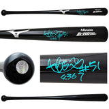 Ichiro Suzuki Autographed Black Mizuno Player Model Bat Seattle Mariners "#51, 4367" IS Holo Stock #212166