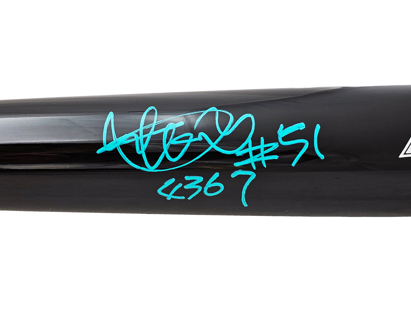 Ichiro Suzuki Autographed Black Mizuno Player Model Bat Seattle Mariners "#51, 4367" IS Holo Stock #212166