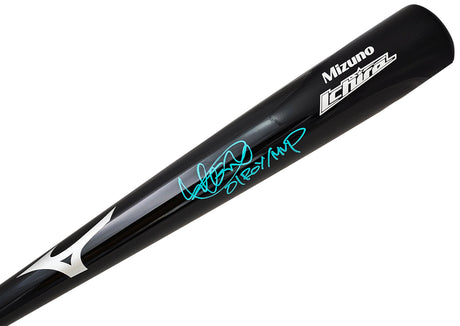 Ichiro Suzuki Autographed Black Mizuno Player Model Bat Seattle Mariners "01 ROY/MVP" IS Holo Stock #212165