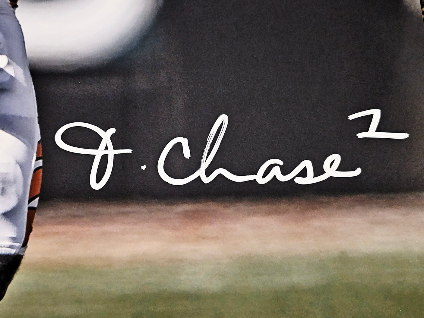 Ja'Marr Chase Autographed 16x20 Photo Cincinnati Bengals Beckett BAS Witness Stock #212153