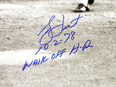 Bucky Dent Autographed 16x20 Photo New York Yankees "10-2-78 Walk Off HR" Beckett BAS Witness Stock #212202