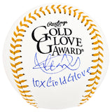 Ichiro Suzuki Autographed Official Gold Glove Baseball Seattle Mariners "10x Gold Glove" IS Holo Stock #212158
