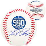 Miguel Cabrera Autographed Official MLB 500 Home Run HR Logo Baseball Detroit Tigers Beckett BAS Witness Stock #212231