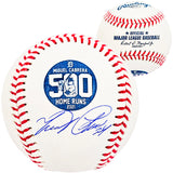 Miguel Cabrera Autographed Official MLB 500 Home Run HR Logo Baseball Detroit Tigers Beckett BAS Witness Stock #212231