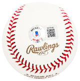 Miguel Cabrera Autographed Official 2003 World Series Logo Baseball Detroit Tigers Beckett BAS Witness Stock #212233