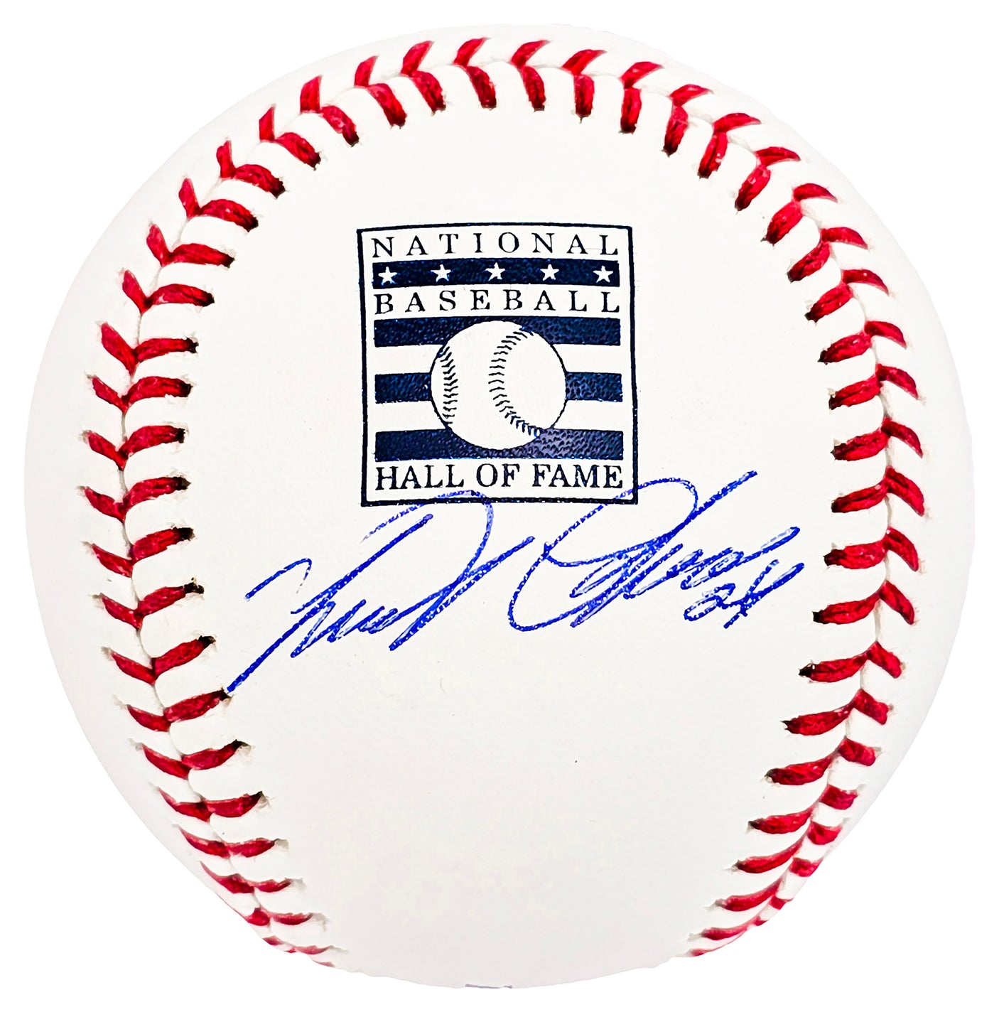 Miguel Cabrera Autographed Official Hall Of Fame HOF Logo Baseball Detroit Tigers Beckett BAS Witness Stock #212234