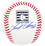 Miguel Cabrera Autographed Official Hall Of Fame HOF Logo Baseball Detroit Tigers Beckett BAS Witness Stock #212234