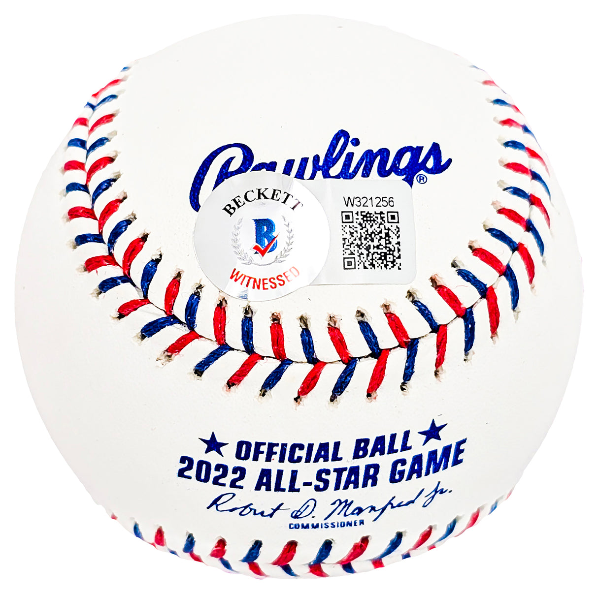 Nestor Cortes Autographed Official 2022 All Star Game Logo Game Baseball New York Yankees Beckett BAS Witness Stock #212243