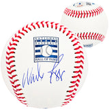 Wade Boggs Autographed Official Hall Of Fame HOF Logo Baseball Boston Red Sox Beckett BAS Witness Stock #212244