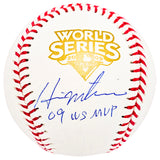 Hideki Matsui Autographed Official 2009 World Series Logo Baseball New York Yankees "09 WS MVP" Beckett BAS Witness Stock #212246