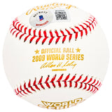 Hideki Matsui Autographed Official 2009 World Series Logo Baseball New York Yankees "09 WS MVP" Beckett BAS Witness Stock #212246