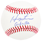 Hideki Matsui Autographed Official MLB Baseball New York Yankees "Godzilla" Beckett BAS Witness Stock #212247