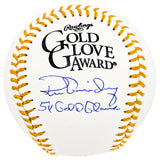 Ron Guidry Autographed Official Gold Glove Logo Baseball New York Yankees "5x Gold Glove" Beckett BAS Witness Stock #212251