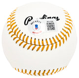 Ron Guidry Autographed Official Gold Glove Logo Baseball New York Yankees "5x Gold Glove" Beckett BAS Witness Stock #212251