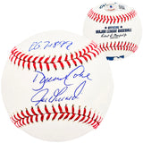 David Cone & Joe Girardi Autographed Official MLB Baseball New York Yankees "PG 7.18.99" Beckett BAS Witness Stock #212252