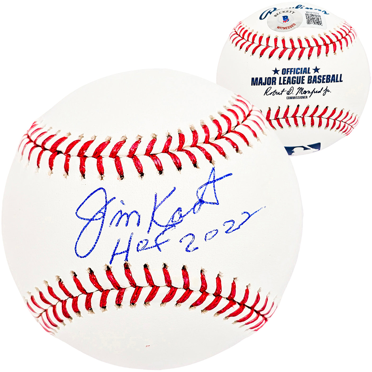 Jim Kaat Autographed Official MLB Baseball Twins Cardinals "HOF 2022" Beckett BAS Witness Stock #212253