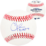 Chuck Knoblauch Autographed Official MLB Baseball New York Yankees "91 AL ROY" Beckett BAS Witness Stock #212255