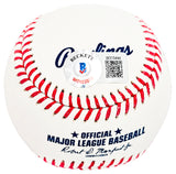 Chuck Knoblauch Autographed Official MLB Baseball New York Yankees "91 AL ROY" Beckett BAS Witness Stock #212255