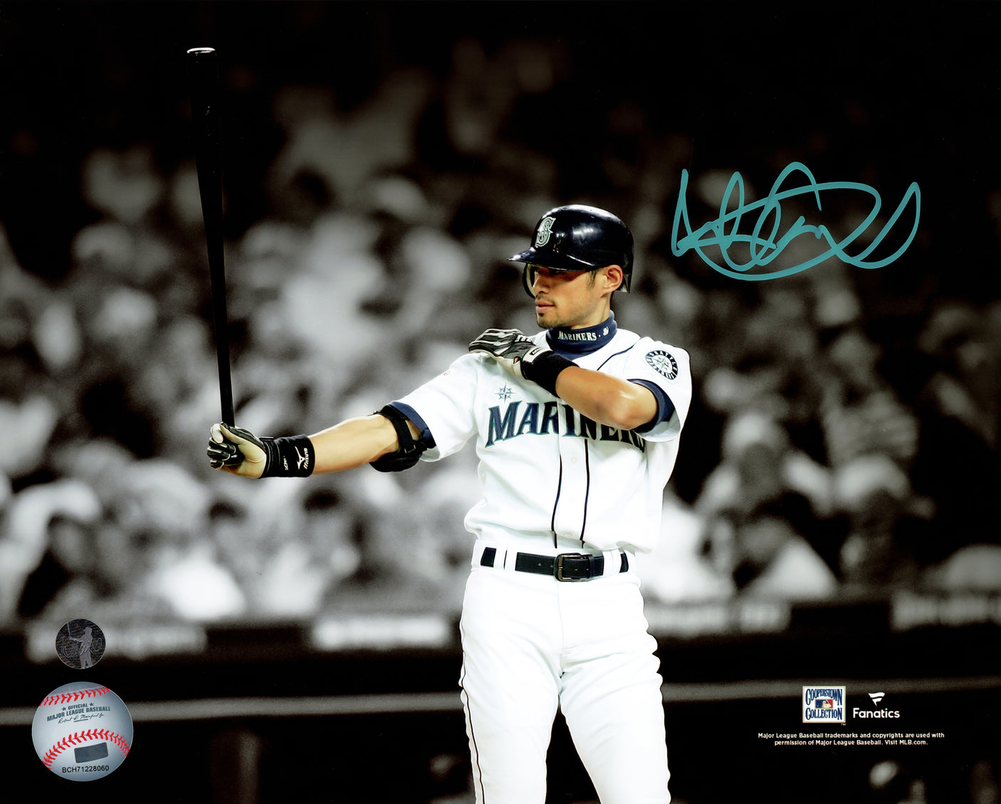 Ichiro Suzuki Autographed 8x10 Photo Seattle Mariners Spotlight IS Holo Stock #212169