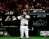 Ichiro Suzuki Autographed 8x10 Photo Seattle Mariners Final At Bat IS Holo Stock #212171