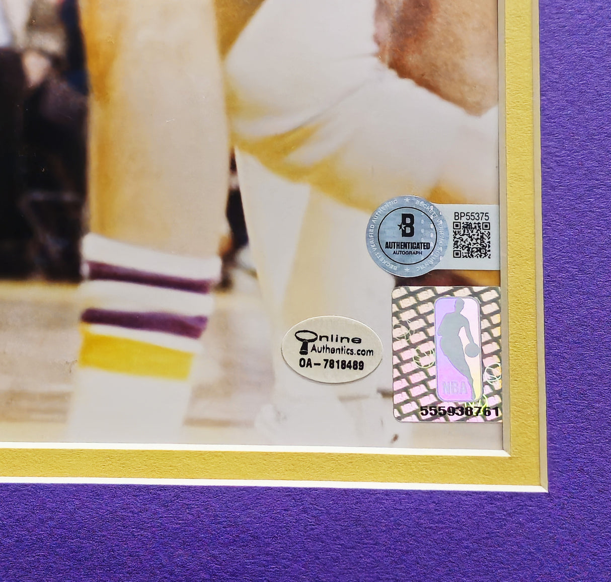 Kareem Abdul-Jabbar Autographed Framed 16x20 Photo Los Angeles Lakers Beckett BAS QR #BPP55375