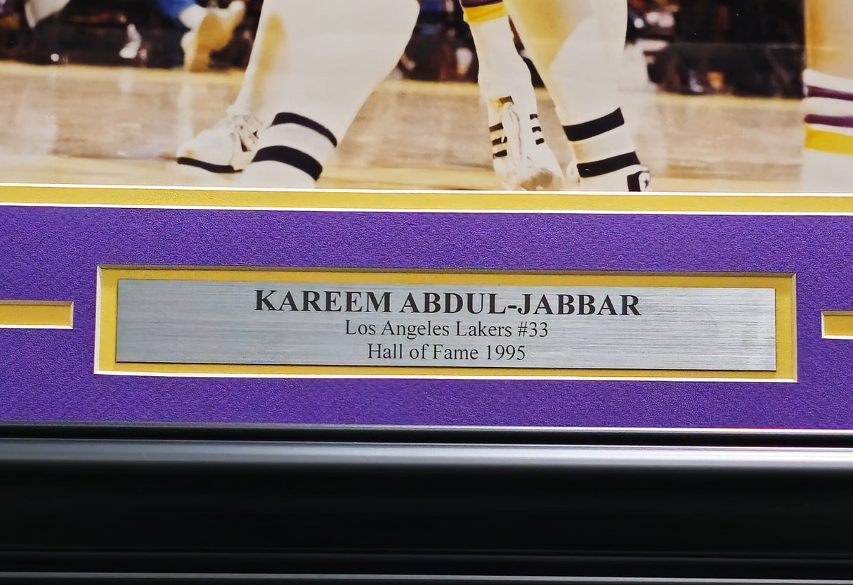 Kareem Abdul-Jabbar Autographed Framed 16x20 Photo Los Angeles Lakers Beckett BAS QR #BPP55375