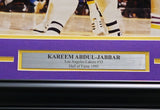 Kareem Abdul-Jabbar Autographed Framed 16x20 Photo Los Angeles Lakers Beckett BAS QR #BPP55375