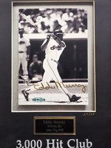 Eddie Murray Autographed Framed Gold 3000th Hit Club 5x7 Photo Cleveland Indians #27/50 UDA Holo #BAF84768