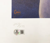 Ken Griffey Jr. Autographed 21x30 Lithograph Photo Seattle Mariners #253/295 Beckett BAS QR #BP55379