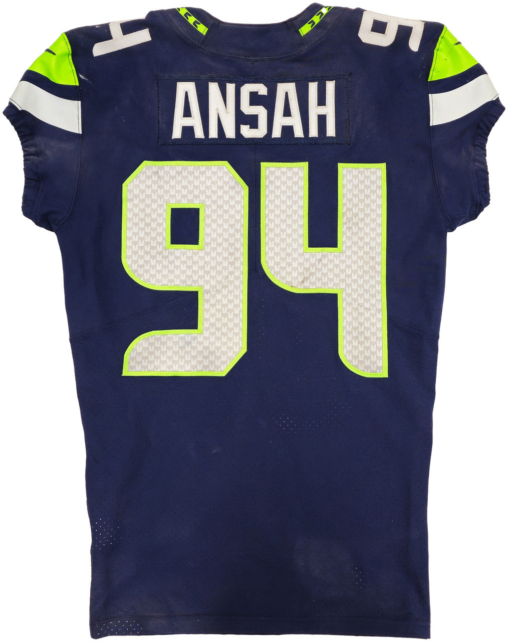 Ezekiel Ziggy Ansah Unsigned Seattle Seahawks 2019 Game Used Blue Nike Jersey PSA/DNA #2N62805