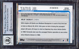 Fernando Tatis Jr. Autographed 2019 Topps Update Gold Rookie Card #US56 San Diego Padres BGS 8.5 Auto Grade Gem Mint 10 Beckett BAS Stock #212267