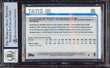 Fernando Tatis Jr. Autographed 2019 Topps Chrome Rookie Card #203 San Diego Padres BGS 8.5 Auto Grade Gem Mint 10 Beckett BAS Stock #212276