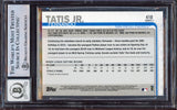 Fernando Tatis Jr. Autographed 2019 Topps Rookie Card #410 San Diego Padres BGS 8.5 Auto Grade Gem Mint 10 Beckett BAS Stock #212278
